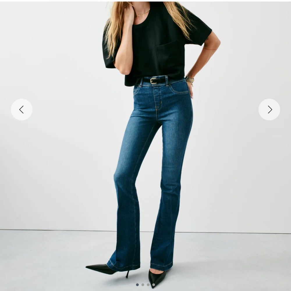 SPANX Dark Blue Flare Jeans